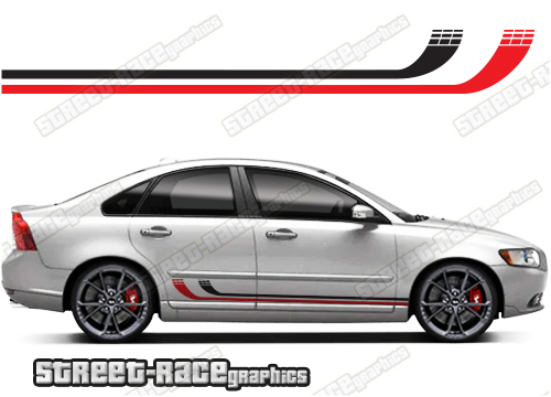 Volvo S40 racing stripes 026