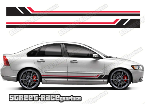 Volvo S40 racing stripes 027