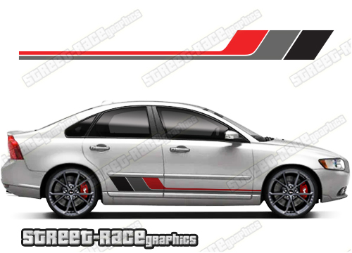 Volvo S40 racing stripes 030