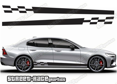 Volvo S60 racing stripes 001