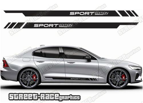 Volvo S60 racing stripes 002