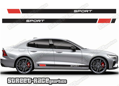 Volvo S60 racing stripes 025