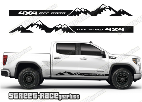 GMC Sierra racing stripes 002