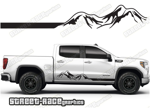 GMC Sierra racing stripes 004