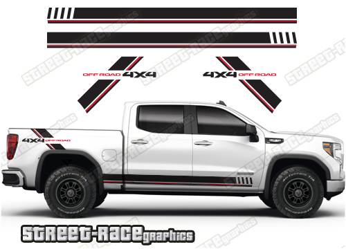 GMC Sierra racing stripes 009