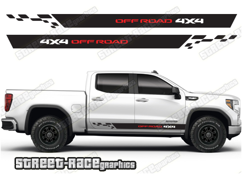 GMC Sierra racing stripes 018