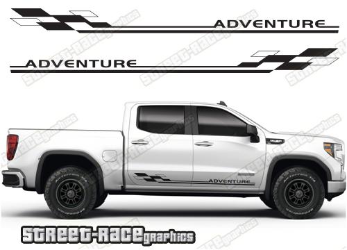 GMC Sierra racing stripes 024