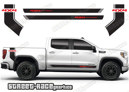 GMC Sierra racing stripes 025