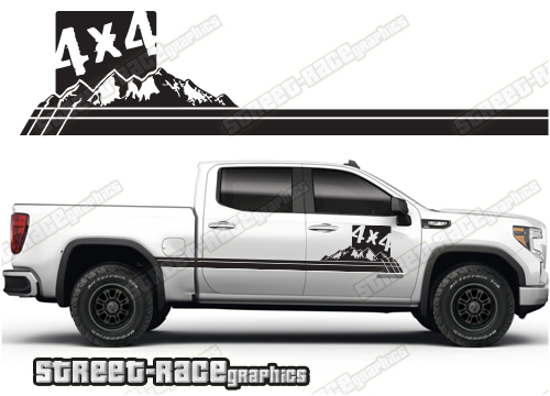 GMC Sierra racing stripes 030