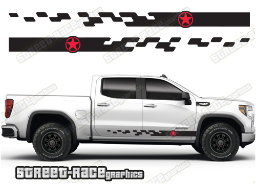 GMC Sierra racing stripes 031