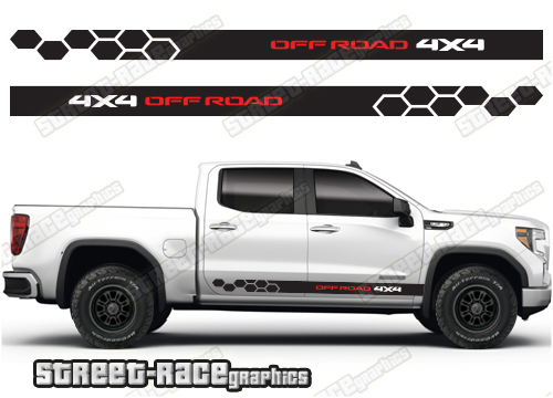 GMC Sierra racing stripes 044