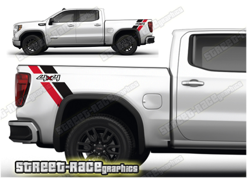 GMC Sierra bed stickers 006