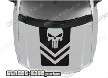 Dodge RAM bonnet / hood graphics 003 - PUNISHER