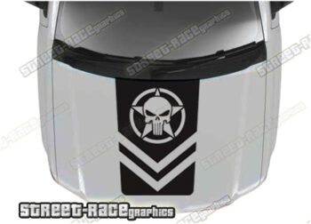 Dodge RAM bonnet / hood graphics 005 - PUNISHER