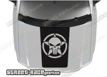 Dodge RAM bonnet / hood graphics 006 - PUNISHER