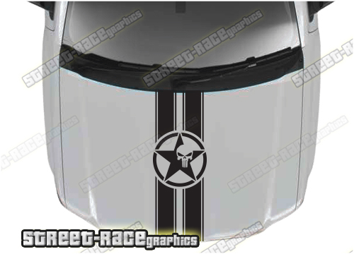 Chevrolet Silverado bonnet / hood graphics 030
