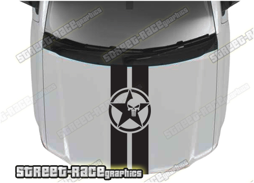 Chevrolet Silverado bonnet / hood graphics 034