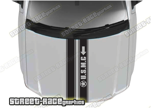 Dodge RAM bonnet / hood graphics 041