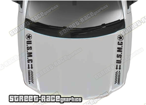 Isuzu D-Max 4x4 bonnet / hood graphics 042