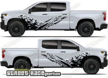 Chevrolet Silverado large 001 - mud splatter graphics