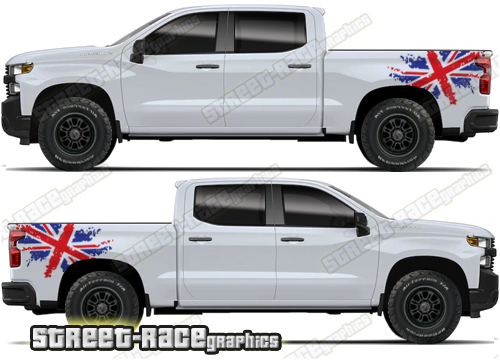 Chevrolet Silverado large 046 - UK Flag