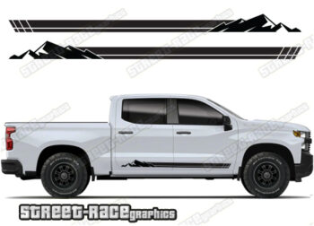 Chevrolet Silverado racing stripes 001