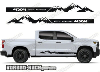 Chevrolet Silverado racing stripes 002