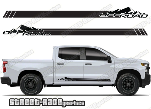 Chevrolet Silverado racing stripes 005