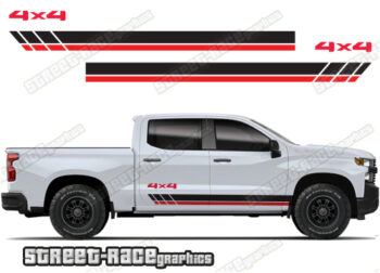 Chevrolet Silverado racing stripes 014