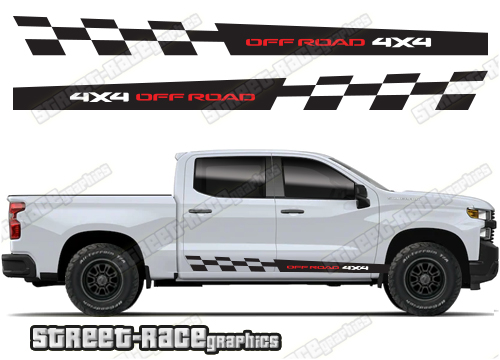 Chevrolet Silverado racing stripes 015