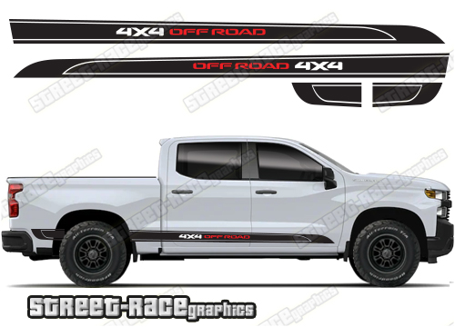 Chevrolet Silverado racing stripes 016