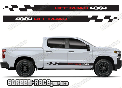 Chevrolet Silverado racing stripes 017