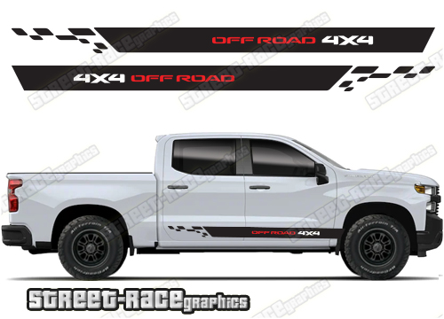 Chevrolet Silverado racing stripes 018