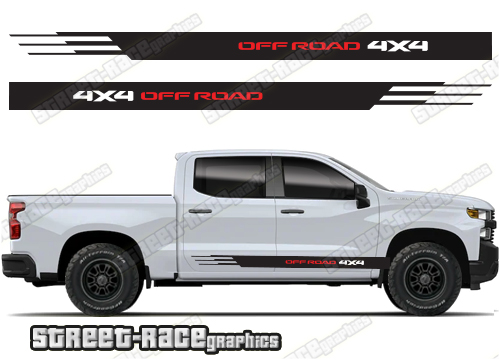 Chevrolet Silverado racing stripes 019