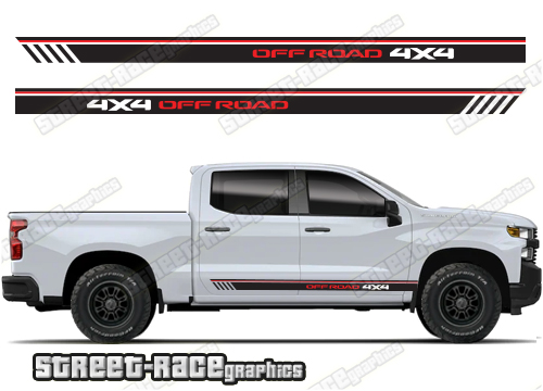 Chevrolet Silverado racing stripes 022