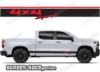 Chevrolet Silverado racing stripes 023