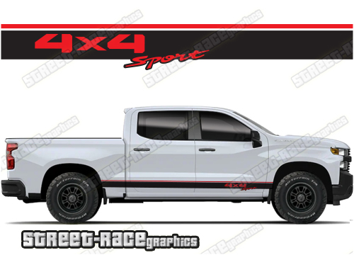 Chevrolet Silverado racing stripes 023