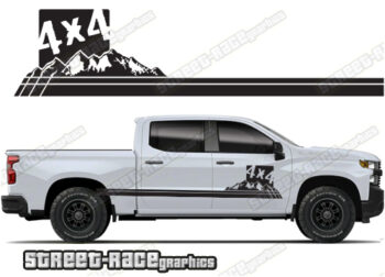 Chevrolet Silverado racing stripes 030