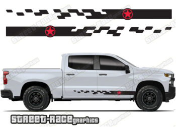 Chevrolet Silverado racing stripes 031