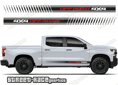 Chevrolet Silverado racing stripes 036