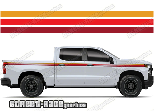 Chevrolet Silverado racing stripes 043
