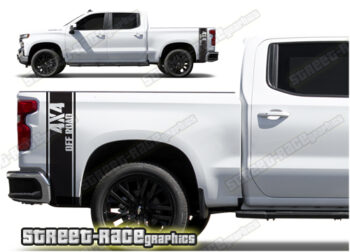 Chevrolet Silverado bed stickers 004