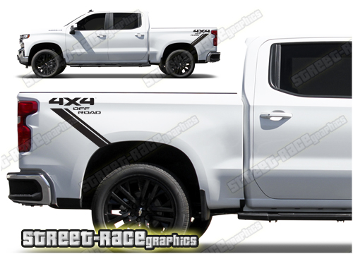 Chevrolet Silverado tub stickers 010