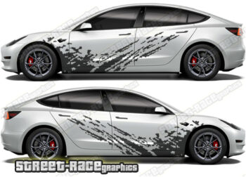 Tesla Model 3 large graphics 003 - Mud splatter