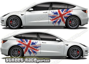 Tesla Model 3 large graphics 025 - UNION JACK
