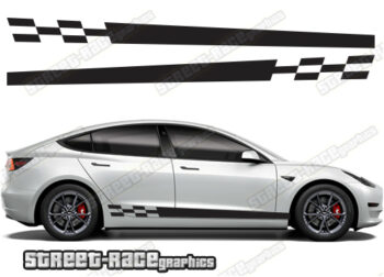 Tesla Model 3 racing stripes 001