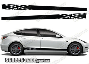 Tesla Model 3 racing stripes 003