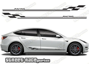 Tesla Model 3 racing stripes 004