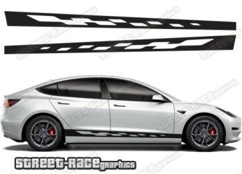 Tesla Model 3 racing stripes 005