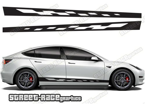 Tesla Model 3 racing stripes 005